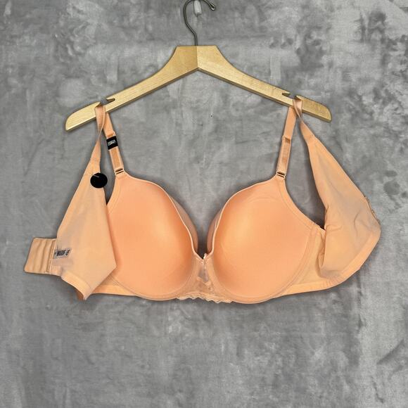 Torrid Curve Bra Womens 42C Peach 360 Back Smoothing Push-Up T-Shirt NEW - Picture 3 of 8